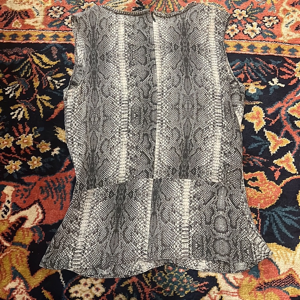 The Kooples Python Print Silk Top S - image 4